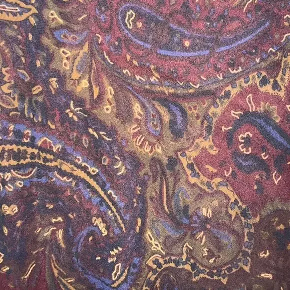 Vintage Vtg Ralph Lauren boho western fairycore paisley silk midi skirt - Picture 4 of 5